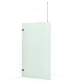 Maxaro Diamond Inloopdouche | 120 cm Koper Matglas Vaste wand