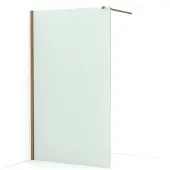 Maxaro Diamond Inloopdouche 120cm Koper Matglas Vaste Wand | Inloopdouche | Inloopdouche glaswand | Inloopdouche maken | Inloopdouche ideeën