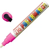 Securit Zig posterman weerbestendige stift, roze, 6mm