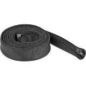 DeLOCK gevlochten slang met ritssluiting, hittebestendig 2 m x 30 mm zwart