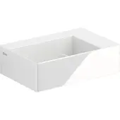 Clou New Flush 2 fontein met voorbewerkt kraangat wit keramiek