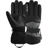 Reusch Sporthandschoenen 'Hellen' lichtgrijs / grijs gemêleerd / zwart