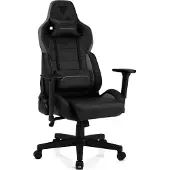 Sense7 Gamingstoel Sentinel, zwart - Ergonomische bureaustoel, computerstoel, draagvermogen 150 kg, 3D-armleuningen, kantelfunctie, chefstoel, PC-stoel, leder