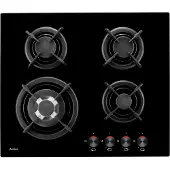 Amica PG6411SR - Zwart - Inbouw - Gasfornuis - Glasplaat - 4 zones - 4 zones