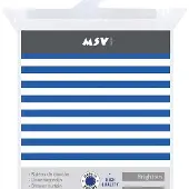 MSV Douchegordijn Brighton Blauw 180cm