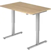 Hjh OFFICE PRO XMST 12 S - 120x80 Eiken Tafelhoogte I Elektrisch in hoogte verstelbaar