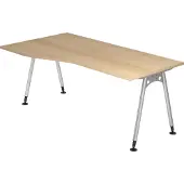 Hjh OFFICE PRO ATOS 18 S - 180 x 100 Eiken Tafelhoogte I In hoogte verstelbaar
