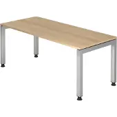 Hjh OFFICE PRO JAVA 19 S - 180 x 80 Eiken Tafelhoogte I In hoogte verstelbaar