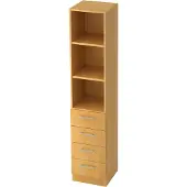 Hjh OFFICE PRO SIGNA G 7600 RE - Grijs Hoogte van de map | 5 OH Kast met 4 lades Rail handvat (kunststof)