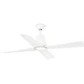 Faro Plafondventilator Typhoon L LED lamp IP44 wit M, wit / opaal, Kunststof, Modern