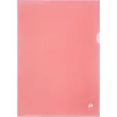 Pierre by Elba documenthoezen Premium A4, PVC, glashelder, rood, 25 stuks