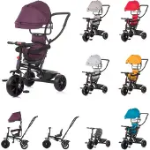 Chipolino Driewieler met kap, model Pulse 2in1, kleur lila