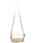 NAEMI Schoudertas zilver / offwhite