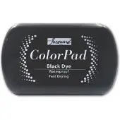 Jacquard stempelkussen Black Dye premium inkt voor knutselen en hobby.
