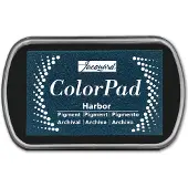 Jacquard kleur inktkussen pigment Harbor - langzaam drogend blauw.
