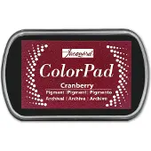 Jacquard inktkussen Cranberry - pigment inkt voor knutselen en stempelen.