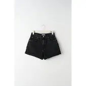Gina Tricot  - High waist denim shorts - Denim shorts - Zwart - 32 - Dames