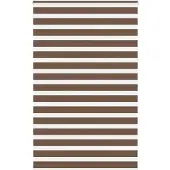vidaXL Zebra rolgordijn 150x230 cm stofbreedte 145,9cm polyester bruin