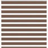 vidaXL Dubbele rolgordijn, bruin, 150x100 cm, stofbreedte 145,9 cm, polyester