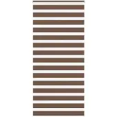 vidaXL Dubbele rolgordijn, bruin, 110x200 cm, stofbreedte 105,9 cm, polyester