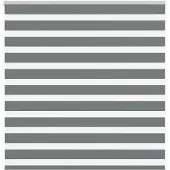 vidaXL Zebra rolgordijn 150x100 cm stofbreedte 145,9 cm donkergrijs