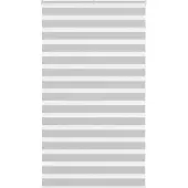 vidaXL Zebra rolgordijn 125x200 cm stofbreedte 120,9 cm lichtgrijs