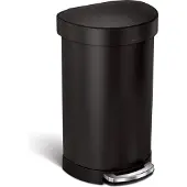 Simplehuman Prullenbak Liner Pocket Half Rond 45 liter Zwart