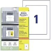 Avery-Zweckform 8003-5 Magazijnetiketten 220 x 160 mm Polypropyleen Wit, Lichtgrijs 5 stuk(s) Permanent hechtend