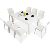 BICA Houston/Virginia witte tuinset voor 8 personen