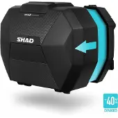 Shad SH38X Carbon Zijkoffers Set