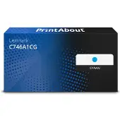 PrintAbout Toner C746A1CG Cyaan geschikt voor Lexmark