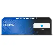 PrintAbout Toner 43381907 Cyaan geschikt voor OKI