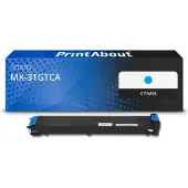 PrintAbout Toner MX-31GTCA Cyaan geschikt voor Sharp