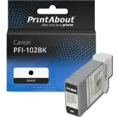 PrintAbout Inktcartridge PFI-102BK Zwart geschikt voor Canon