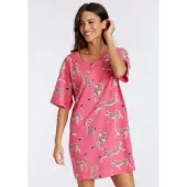 Vivance Nachthemd mt animal alloverprint | Maat 56/58