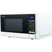 Sharp R670W, inbouwmodel, solo-magnetron, 20 liter, 800 watt, geïntegreerd display, LED