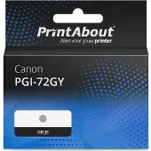 PrintAbout Huismerk Canon PGI-72GY Inktcartridge Grijs