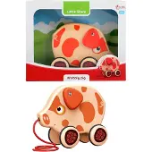 Toi-Toys Toi Toys Little Stars Trekfiguur Wiebelvarken Bruin bruin kunststof Toi-Toys