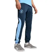 Puma Manchester City FtblNRGY+ Trainingsbroek 2024-2025 Donkerblauw Lichtblauw