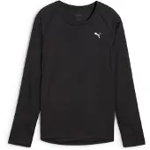 Puma VELOCITY hardlooptop met lange mouwen voor Dames, Zwart, Maat L