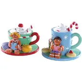 Lemax Kerstfiguur Cocoa and cookies set of 2