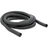 DeLOCK gevlochten slang zelfsluitend 2 m x 25 mm zwart