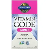 Garden of life , Vitamine Code, Geheel Voedsel Multivitamine voor Vrouwen, 120 Vegetarische Capsules