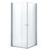 Maxaro Zircon Essence Douchecabine | 100x100 cm Chroom Helder glas Draaideur Vierkant