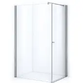 Maxaro Zircon Comfort Douchecabine | 110x90 cm Chroom Helder glas Draaideur Rechthoek