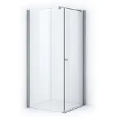 Maxaro Zircon Essence Douchecabine | 90x90 cm Chroom Helder glas Draaideur Vierkant