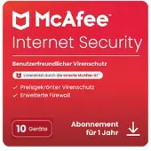 McAfee Internet Security | Geschikt voor 10 Apparaten | 1 Jaar | Windows, Mac, Android &amp; iOS