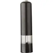 Testrut Elektrische kruidenmolen. Troja zoutmolen. Pepermolen, zwart