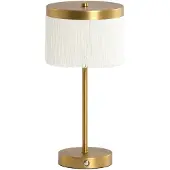Light & Living Oplaadbare schemerlamp Diny Goud met wit