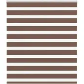 vidaXL Dubbele rolgordijn, bruin, 120x150 cm, stofbreedte 115,9 cm, polyester